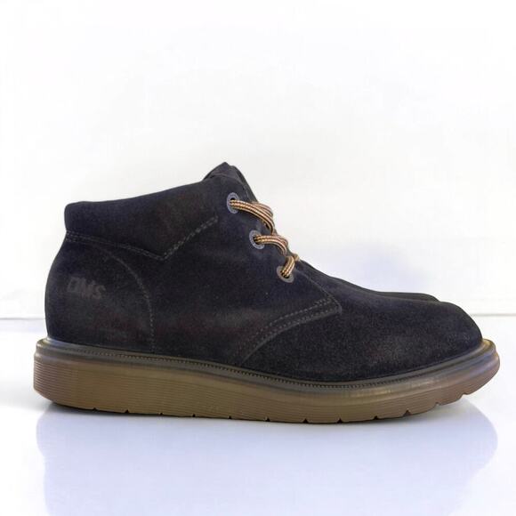 Vintage Dr Martens UK7 Navy Blue Suede England MIE 90s Y2K Boots Leather Chunky main image 12